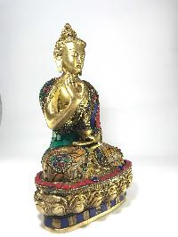 Statue Of Blessing Buddha With [stone Setting]