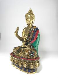 Statue Of Blessing Buddha With [stone Setting]