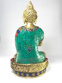 Statue Of Blessing Buddha With [stone Setting]