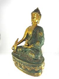 Statue Of Medicine Buddha With Antique Finishing