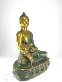 Statue Of Medicine Buddha With Antique Finishing