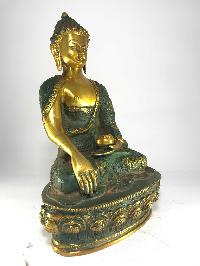 Statue Of Shakyamuni Buddha With Antique Finishing