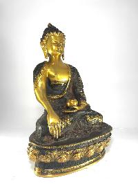 Statue Of Shakyamuni Buddha With Antique Finishing