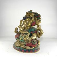 Statue Of Ganesh With [stone Setting]