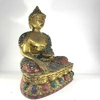 Statue Of Shakyamuni Buddha With [stone Setting]