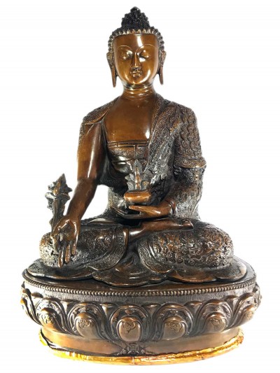 Statue Of Medicine Buddha, With [antique Finishing]