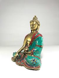 Statue Of Shakyamuni Buddha, With [stone Setting]