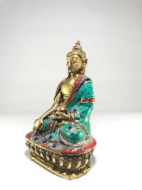 Statue Of Shakyamuni Buddha, With [stone Setting]