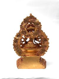 Statue Of Vajrasattva On Throne, [full Gold Plated]