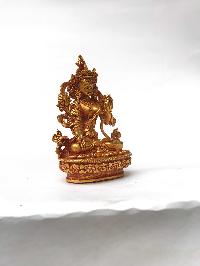 Statue Of White Tara, [full Gold Plated]