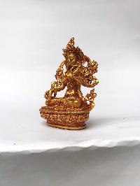 Statue Of White Tara, [full Gold Plated]