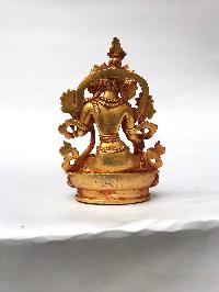 Statue Of White Tara, [full Gold Plated]