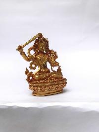 Statue Of Manjushri, [full Gold Plated]