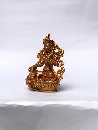 Statue Of Green Tara, [full Gold Plated]