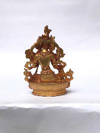 Statue Of Green Tara, [full Gold Plated]