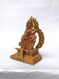 Statue Of Aparimita On Throne, [full Gold Plated], Chepame