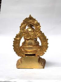 Statue Of Shakyamuni Buddha, On Throne [full Gold Plated]