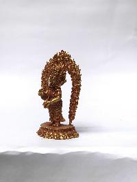 Statue Of Mahakala Panjaranatha Two Arms, [full Gold Plated]