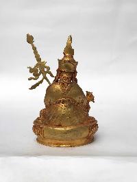 Statue Of Padmasambhava, [full Gold Plated]