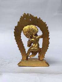 Statue Of Vajrapani [chana Dorje], [full Gold Plated]