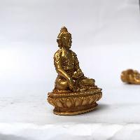 Statue Of Ratnasambhava Buddha, [full Gold Plated]