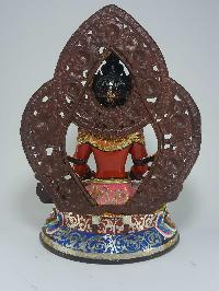 Tibetan Statue Of Amitayus, Aparimita In [traditional Color Finishing], Chepame