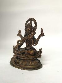 Tibetan Statue Of Lakshmi, [chocolate Oxidized]