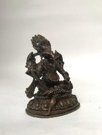 Tibetan Statue Of Ganesh, [chocolate Oxidized]