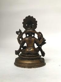 Tibetan Statue Of Ganesh, [chocolate Oxidized]