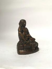 Tibetan Statue Of Milarepa, [chocolate Oxidized]