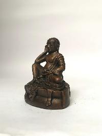 Tibetan Statue Of Milarepa, [chocolate Oxidized]