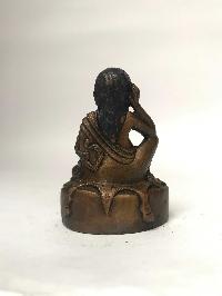 Tibetan Statue Of Milarepa, [chocolate Oxidized]