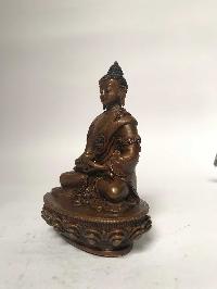 Tibetan Statue Of Amitabha Buddha, [chocolate Oxidized]