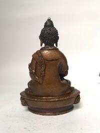 Tibetan Statue Of Amitabha Buddha, [chocolate Oxidized]