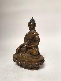 Tibetan Statue Of Shakyamuni Buddha, [chocolate Oxidized]