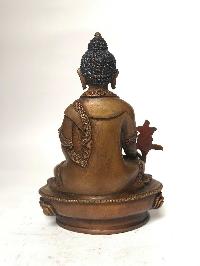 Tibetan Statue Of Medicine Buddha, [chocolate Oxidized]