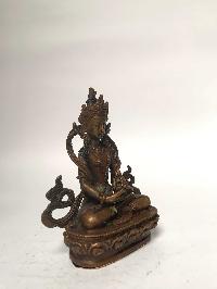 Tibetan Statue Of Amitayus, Aparimita, [chocolate Oxidized], Chepame