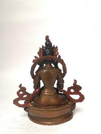 Tibetan Statue Of Amitayus, Aparimita, [chocolate Oxidized], Chepame