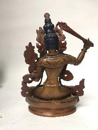 Tibetan Statue Of Manjushri, [chocolate Oxidized]