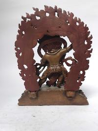 Tibetan Statue Of Vajrapani [chana Dorje], [chocolate Oxidized]