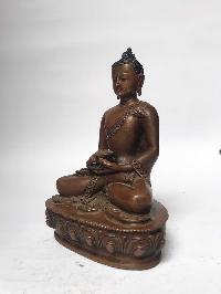 Tibetan Statue Of Amitabha Buddha, [chocolate Oxidized]