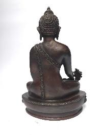 Tibetan Statue Of Medicine Buddha, [chocolate Oxidized]