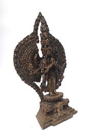 Tibetan Statue Of Sahasrabhuja Avalokitesvara, [chocolate Oxidized]