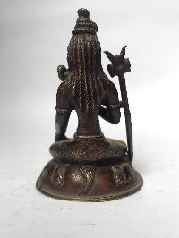 Tibetan Statue Of Shiva, [chocolate Oxidized]