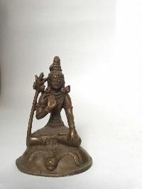 Tibetan Statue Of Shiva, [chocolate Oxidized]