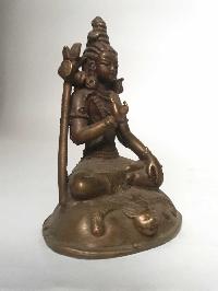 Tibetan Statue Of Shiva, [chocolate Oxidized]