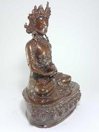 Tibetan Statue Of Crown Amitabha Buddha, [oxidized Finishing]