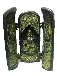 Folding Buddha Statue, [green Antique]