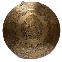 Tibetan Flat Gong, [shakyamuni Buddha Design], Wind Gong, Flat Gong