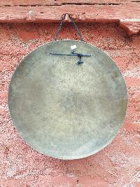 Tibetan Flat Gong, With [om Mani Padme Hum Design], Wind Gong, Flat Gong